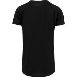 Build Your Brand - Shaped Long Tee (BY028) - black L