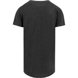Build Your Brand - Shaped Long Tee (BY028) - charcoal