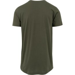 Build Your Brand - Shaped Long Tee (BY028) - olive