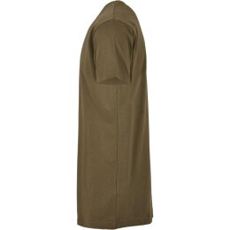 Build Your Brand - Shaped Long Tee (BY028) - olive