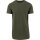 Build Your Brand - Shaped Long Tee (BY028) - olive L