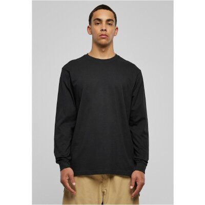 Build Your Brand - Organic Longsleeve with Cuffrib (BY150) - black XL