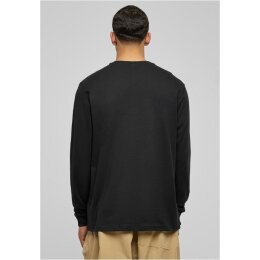 Build Your Brand - Organic Longsleeve with Cuffrib (BY150) - black XL