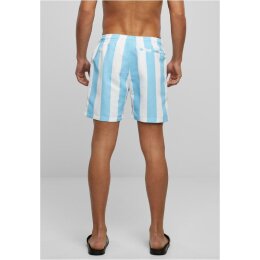 Urban Classics - TB2679 Pattern Swim Shorts - balticbluebarstripe