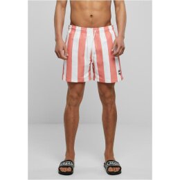 Urban Classics - TB2679 Pattern Swim Shorts - palepinkbarstripe