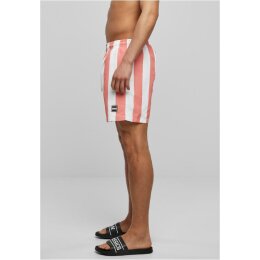 Urban Classics - TB2679 Pattern Swim Shorts - palepinkbarstripe