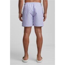 Urban Classics - TB2679 Pattern Swim Shorts - dustylilacseahorse