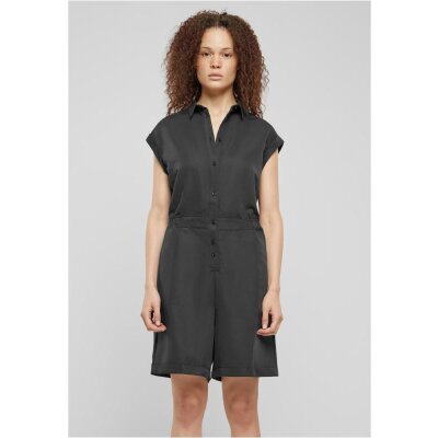 Urban Classics - TB6199 Ladies Viscose Twill Jumpsuit - black