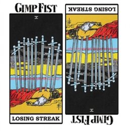 GIMP FIST - LOSING STREAK (TRANSPARENT BLUE MAGENTA...