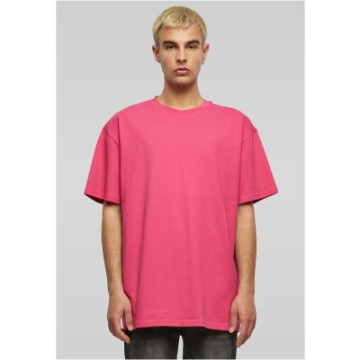 Build Your Brand - Heavy Oversize Tee (BY102) - hibiskus pink
