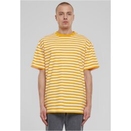 Urban Classics - TB6642 Regular Stripe Tee - white/magicmango