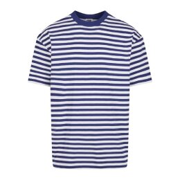 Urban Classics - TB6642 Regular Stripe Tee - white/darkblue