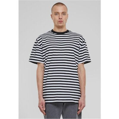 Urban Classics - TB6642 Regular Stripe Tee - white/black