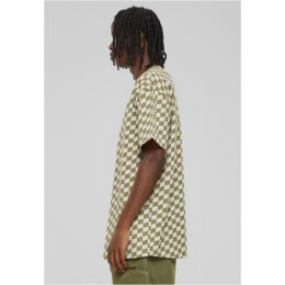 Urban Classics - TB6674 Oversized Check Tee - khakicheck L