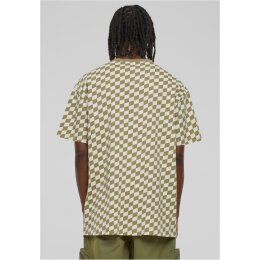 Urban Classics - TB6674 Oversized Check Tee - khakicheck L