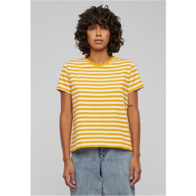 Urban Classics - TB6826 Ladies Regular Striped Tee - white/magicmango
