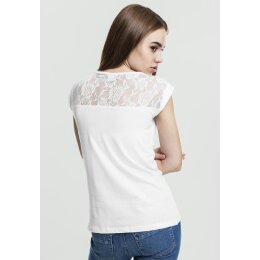 Urban Classics - Ladies Top Laces Tee (TB714) - white