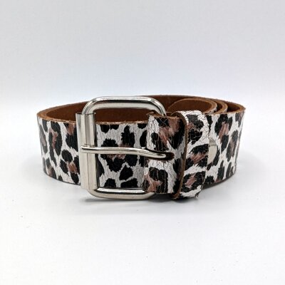 Echtledergürtel - Cracked Leather - B809 - Leopard M