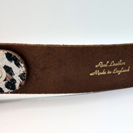 Echtledergürtel - Cracked Leather - B809 - Leopard M