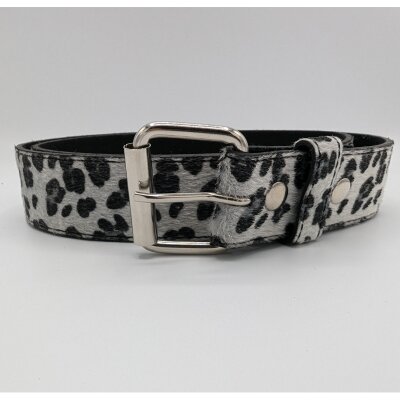 Gürtel - Veganes Leder - G0029-1 - White Leopard L