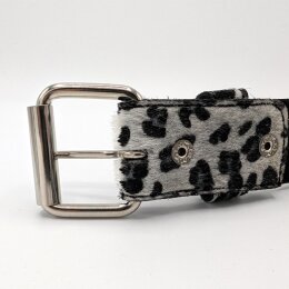 Gürtel - Veganes Leder - G0029-1 - White Leopard L