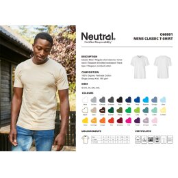 Neutral - Men´s Classic T-Shirt (O60001) - sand M