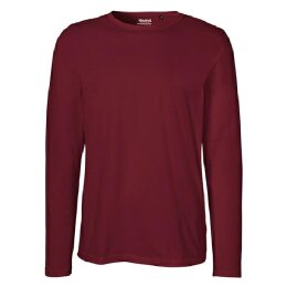 Neutral - Mens Long  Sleeve T-Shirt (O61050) - bordeaux M