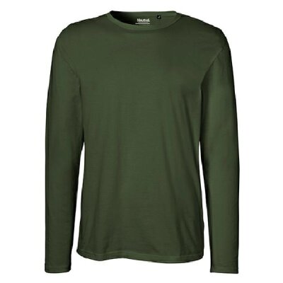 Neutral - Mens Long  Sleeve T-Shirt (O61050) - military M