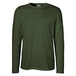 Neutral - Mens Long  Sleeve T-Shirt (O61050) - military M