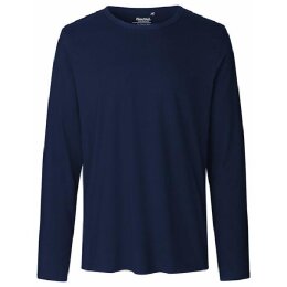 Neutral - Mens Long  Sleeve T-Shirt (O61050) - navy M