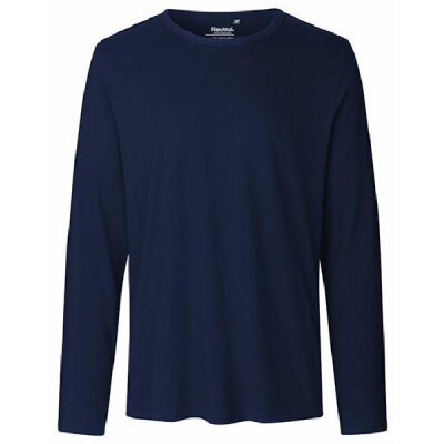 Neutral - Mens Long  Sleeve T-Shirt (O61050) - navy XL