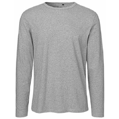 Neutral - Mens Long  Sleeve T-Shirt (O61050) - sport grey