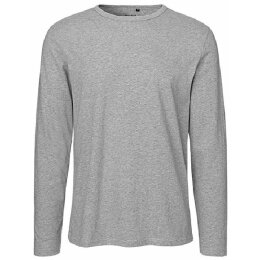 Neutral - Mens Long  Sleeve T-Shirt (O61050) - sport grey  L