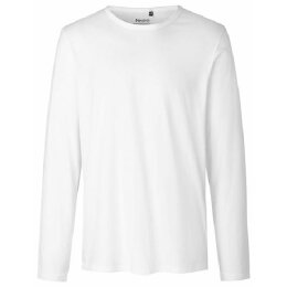 Neutral - Mens Long  Sleeve T-Shirt (O61050) - white M