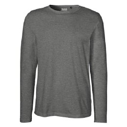 Neutral - Mens Long  Sleeve T-Shirt (O61050) - dark heather
