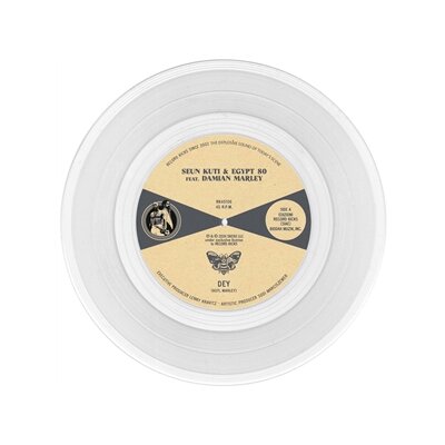 KUTI, SEUN & EGYPT 80 & MARLEY, DAMIAN - DEY / DEY (INSTRUMENTAL) (TRANSPARENT VINYL) - 7"