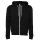 Bella + Canvas - 3739 Unisex Poly-Cotton Fleece Full-Zip Hoodie - DTG black XL