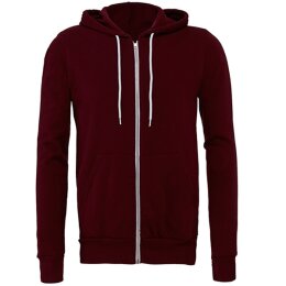 Bella + Canvas - 3739 Unisex Poly-Cotton Fleece Full-Zip...
