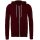 Bella + Canvas - 3739 Unisex Poly-Cotton Fleece Full-Zip Hoodie - maroon L