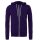 Bella + Canvas - 3739 Unisex Poly-Cotton Fleece Full-Zip Hoodie - team purple
