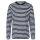 Neutral - Mens Long  Sleeve T-Shirt (O61050) - white - navy (striped) XL