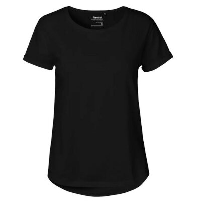 Neutral - Ladies Roll Up Sleeve T-Shirt (O80012) - black  XXL