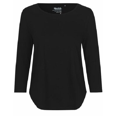 Neutral - Ladies 3/4 Sleeve T-Shirt (O81006) - black  L