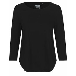 Neutral - Ladies 3/4 Sleeve T-Shirt (O81006) - black  XXL