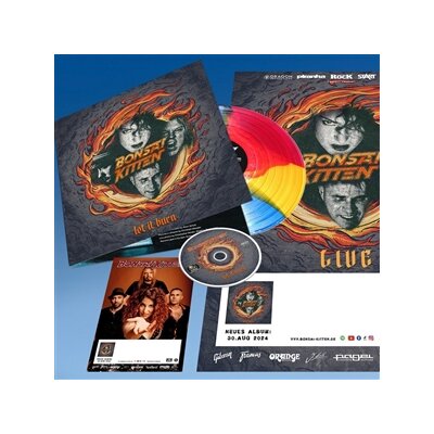 BONSAI KITTEN - LET IT BURN - SPECIAL COLLECTORS TRICOLOR LP + EXTRAS - LP