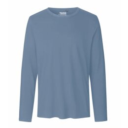 Neutral - Mens Long  Sleeve T-Shirt (O61050) - dusty indigo