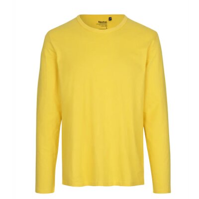 Neutral - Mens Long  Sleeve T-Shirt (O61050) - yellow