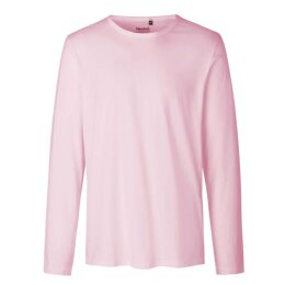 Neutral - Mens Long  Sleeve T-Shirt (O61050) - light pink