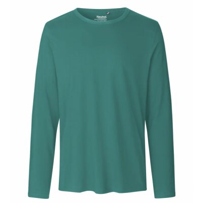 Neutral - Mens Long  Sleeve T-Shirt (O61050) - teal L