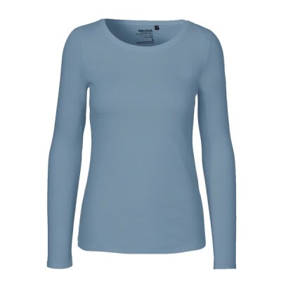 Neutral - Ladies Longsleeve T-Shirt (O81050) - dusty indigo S